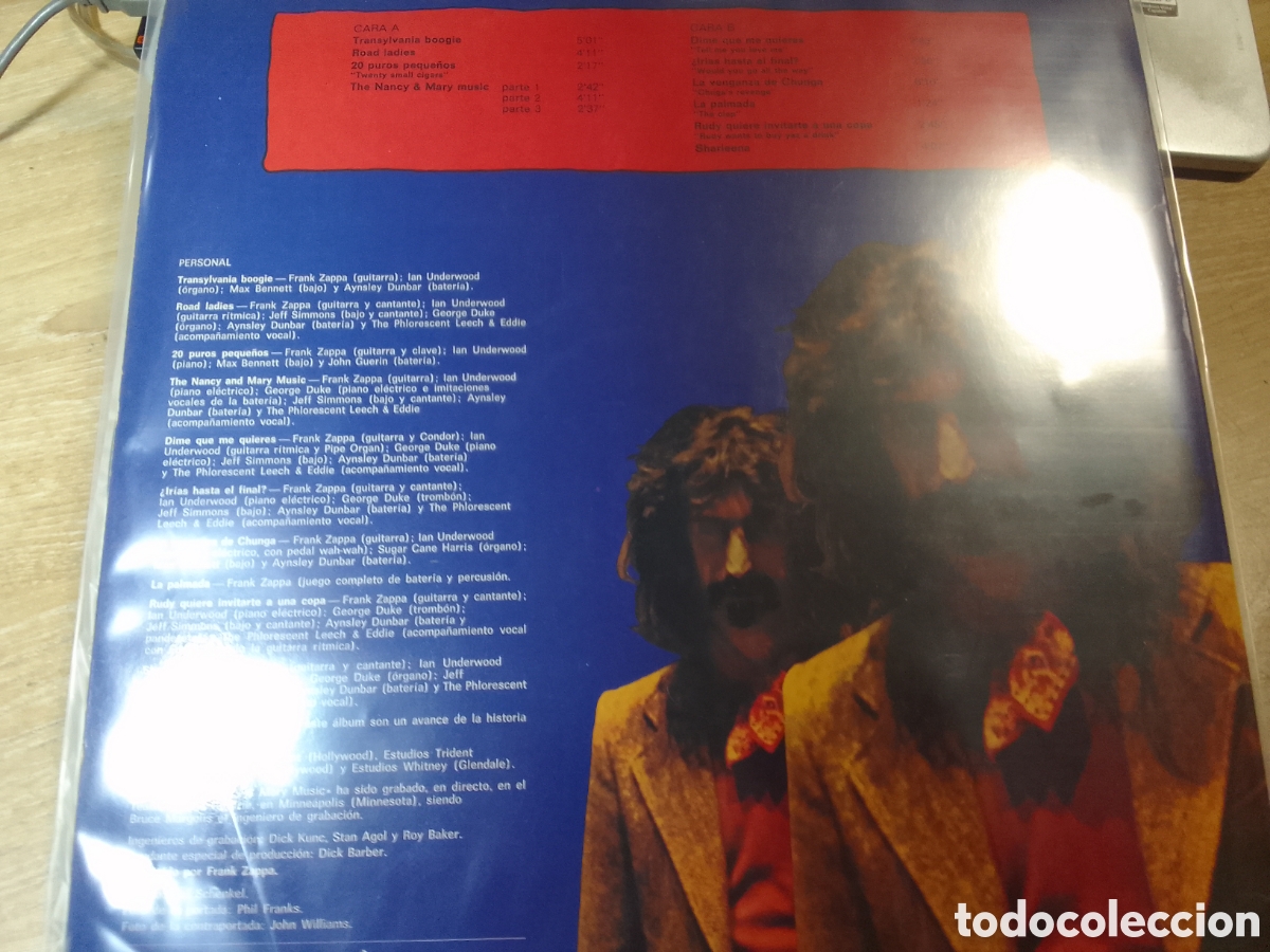 Discos de vinilo: FRANK ZAPPA LA VENGANZA DE CHUNGA - Foto 2