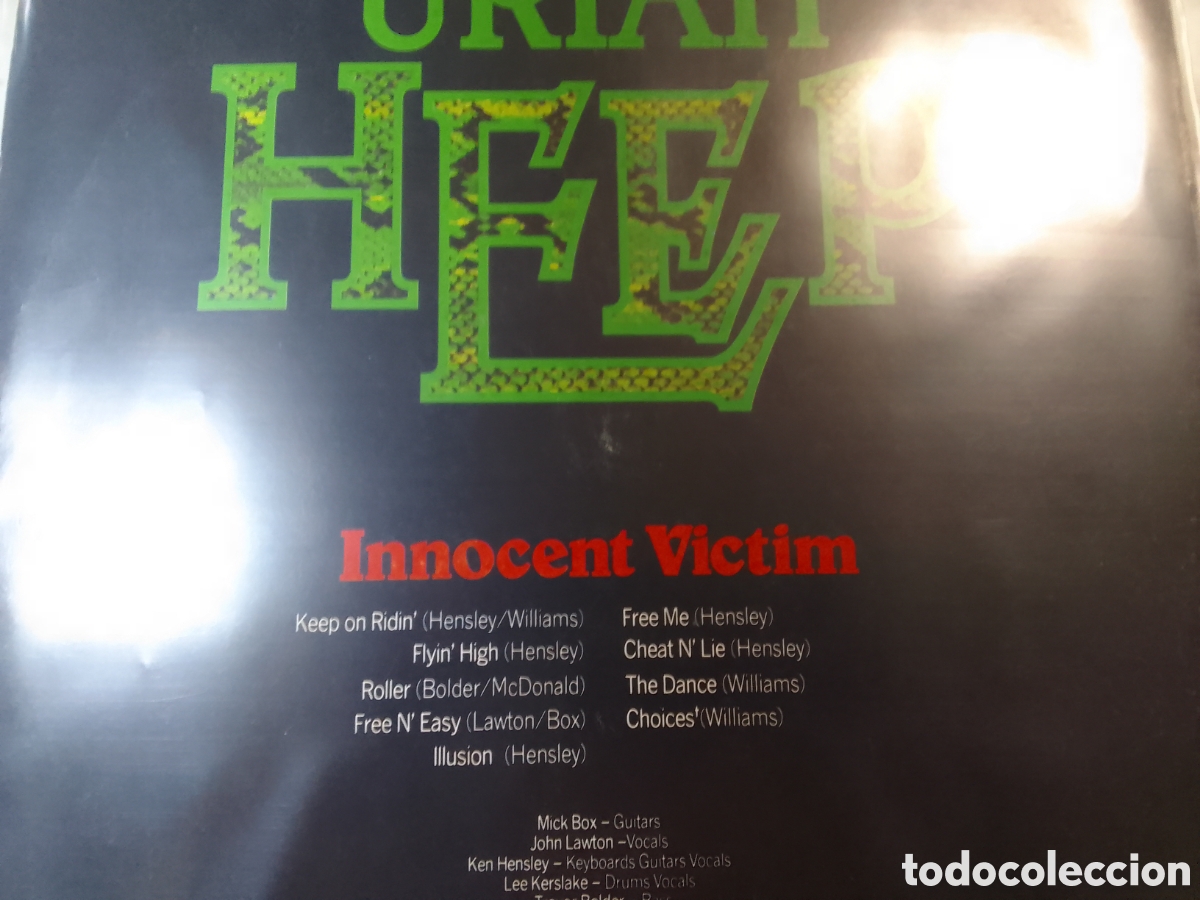 Discos de vinilo: URIAH HEEP INNOCENT VICTIM - Foto 2