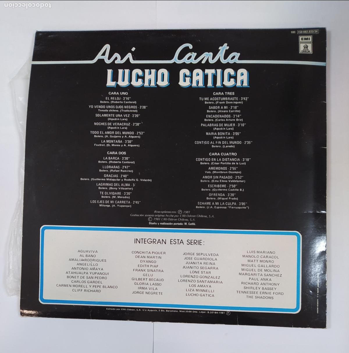 Discos de vinilo: LUCHO GATICA. EL RELOJ. LA BARCA. DOBLE LP. TDKLP4 - Foto 2