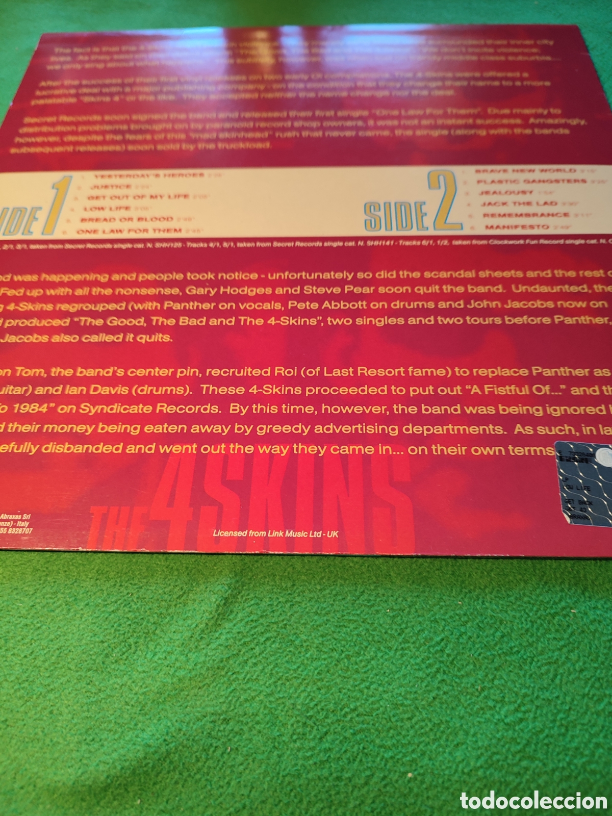 Discos de vinilo: The 4 Skins - Low life - Foto 2