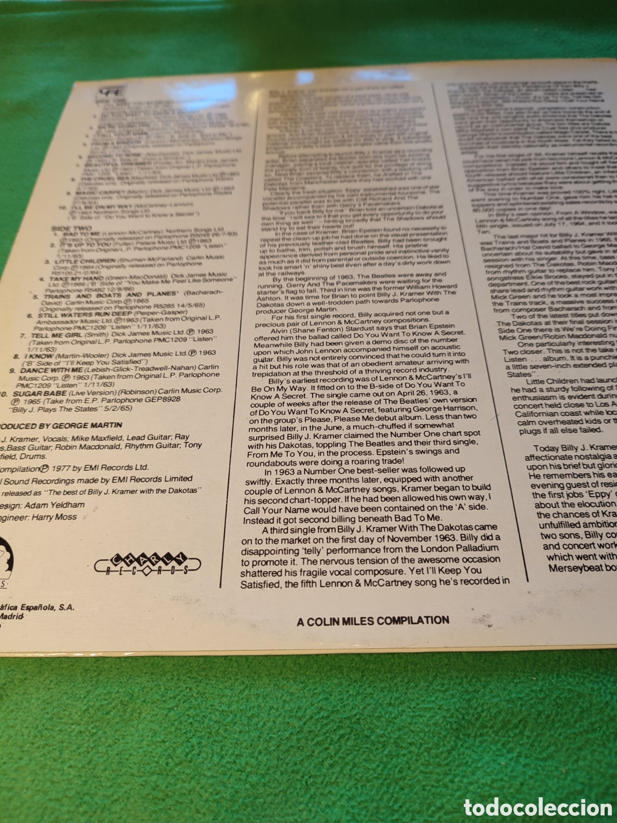 Discos de vinilo: Billy J.Kramer & The Dakotas - Listen - Foto 2