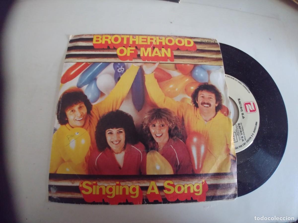 Discos de vinil: BROTHERHOOD OF MAN-SINGLE SINGING A SONG