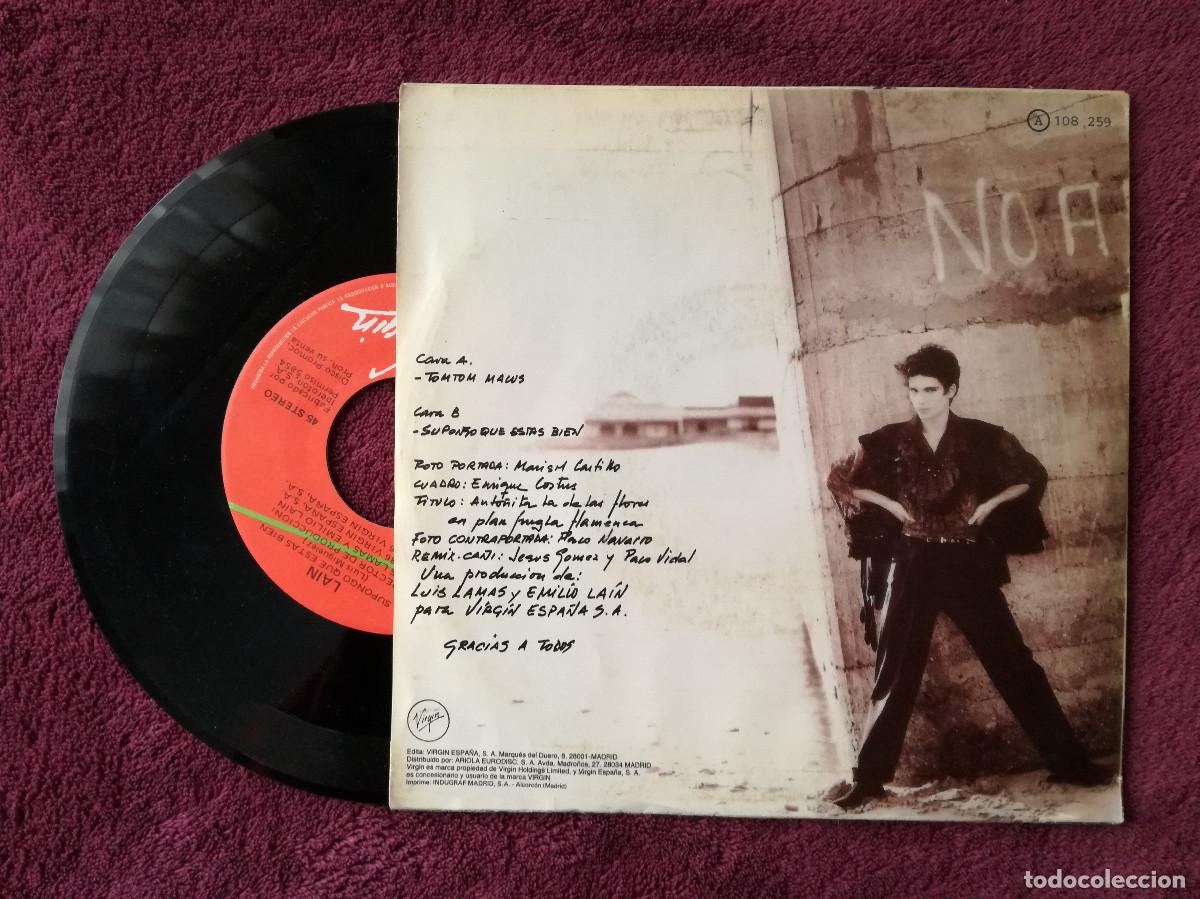 Discos de vinilo: LAIN - TOM TOM MACUS (VIRGIN) SINGLE PROMOCIONAL - PEDIDO MINIMO 7&euro; - Foto 2