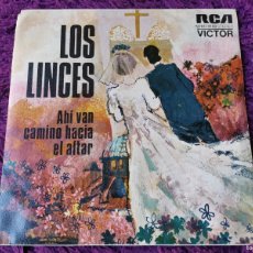 Dischi in vinile: LOS LINCES – AHÍ VAN CAMINO HACIA EL ALTAR ,VINYL 7”, SINGLE 1974 SPAIN NPBO-9100 PROMO