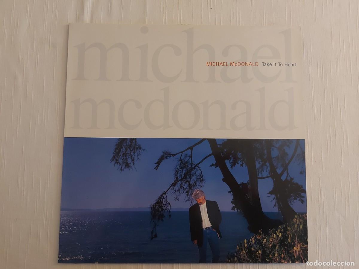 Discos de vinilo: LP Michael Mcdonald. Take it to heart - Foto 1