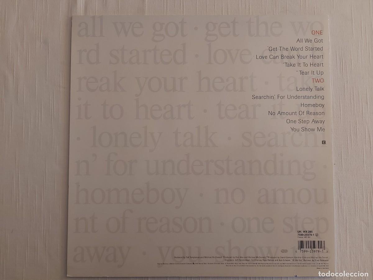 Discos de vinilo: LP Michael Mcdonald. Take it to heart - Foto 2