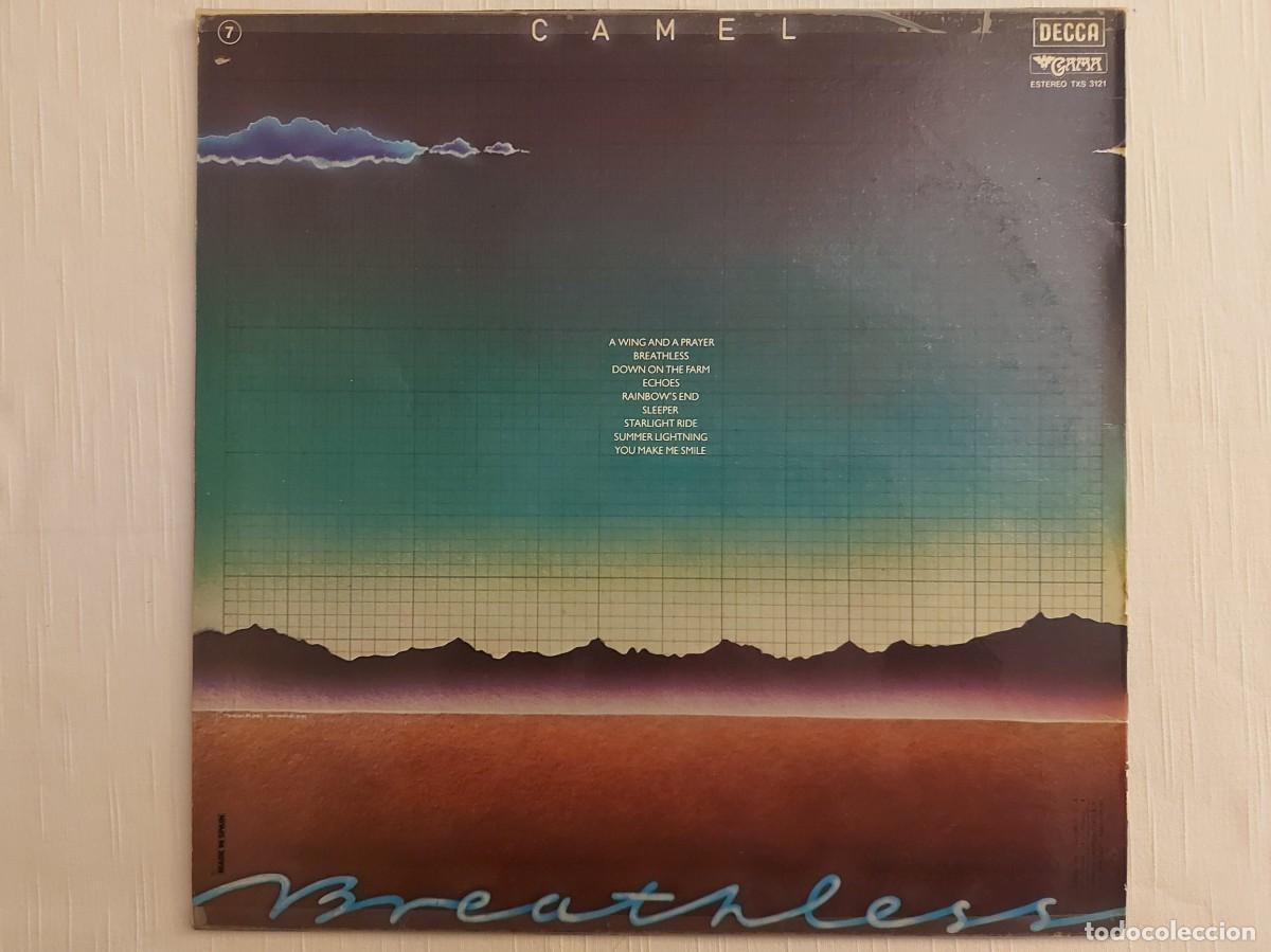 Discos de vinilo: LP Camel. Breathless - Foto 2