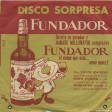 Discos de vinilo: DISCO SORPRESA FUNDADOR. COROS DE ZARZUELA. 1964.
