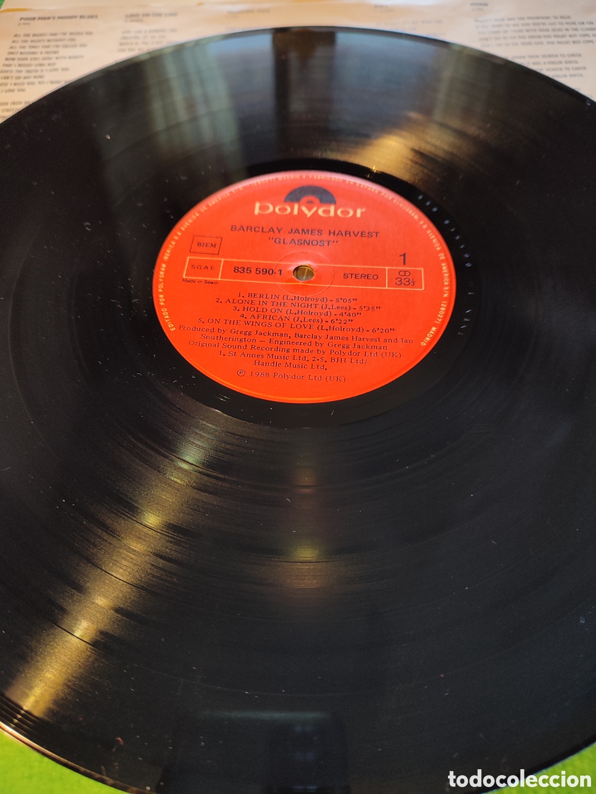 Discos de vinilo: Barclay James Harvest - Glasnost - Foto 3