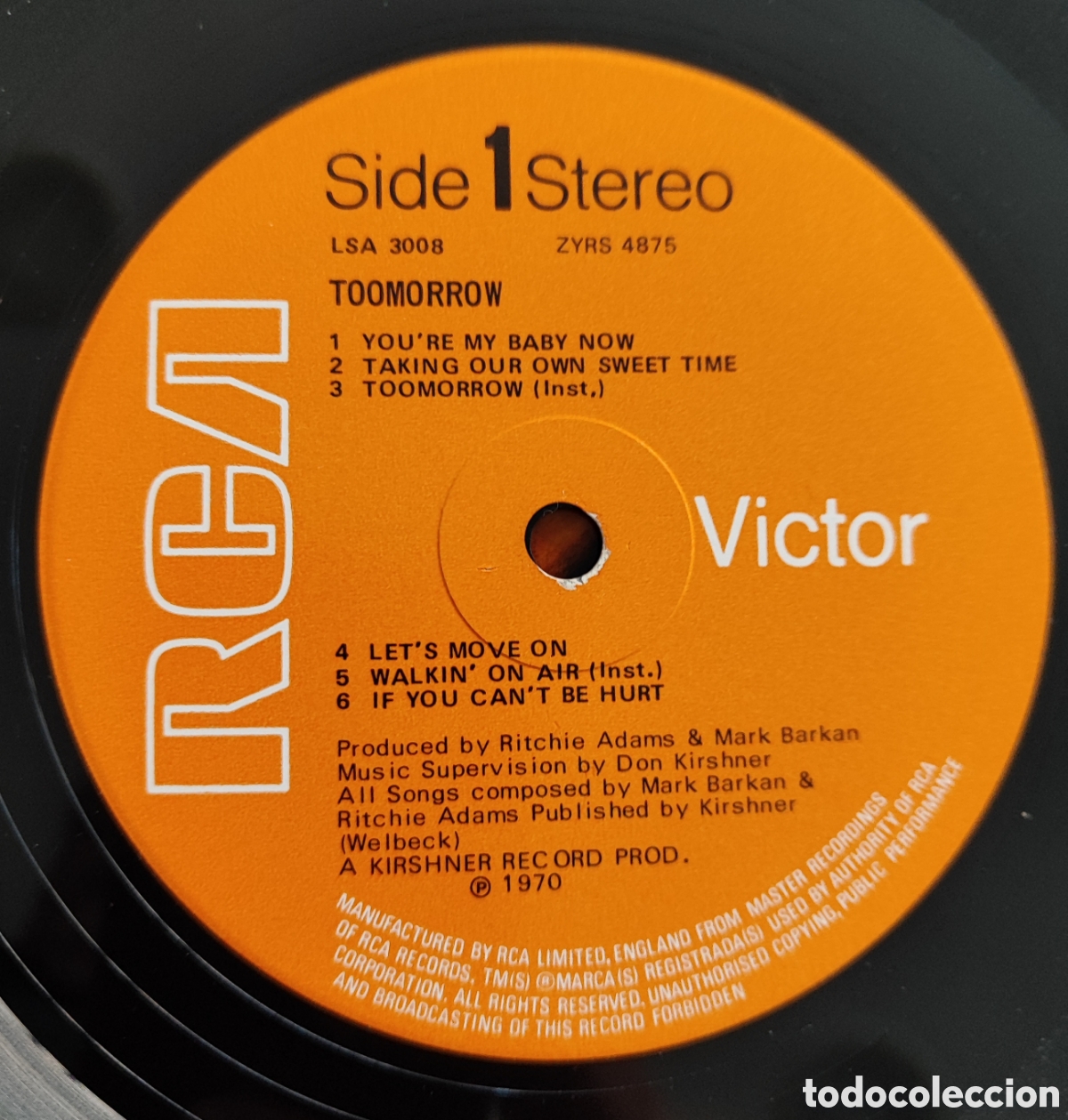 Discos de vinilo: TOOMORROW - TOOMORROW - Foto 2