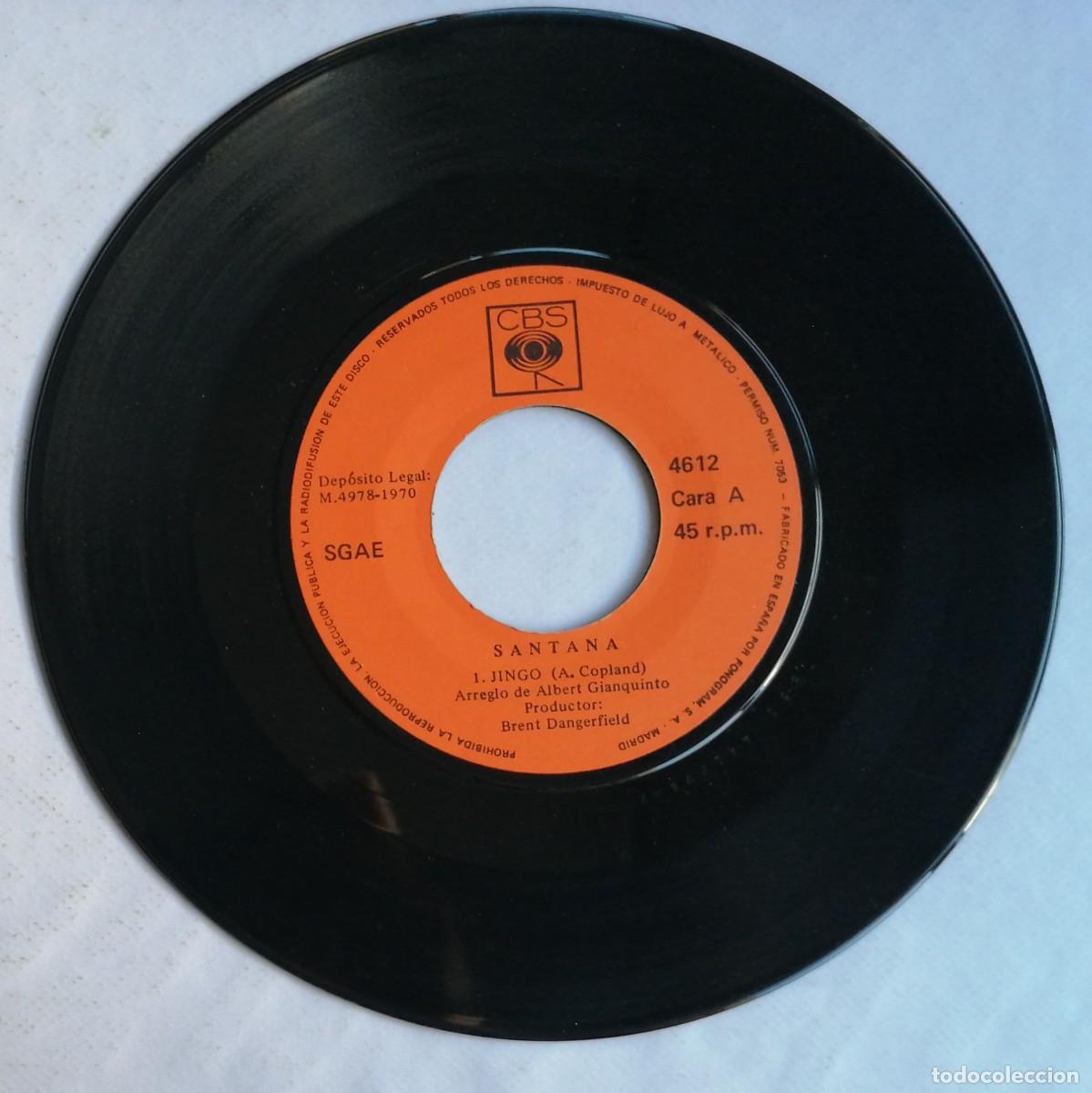 Discos de vinilo: Santana, Jingo, CBS 4612 - Foto 4