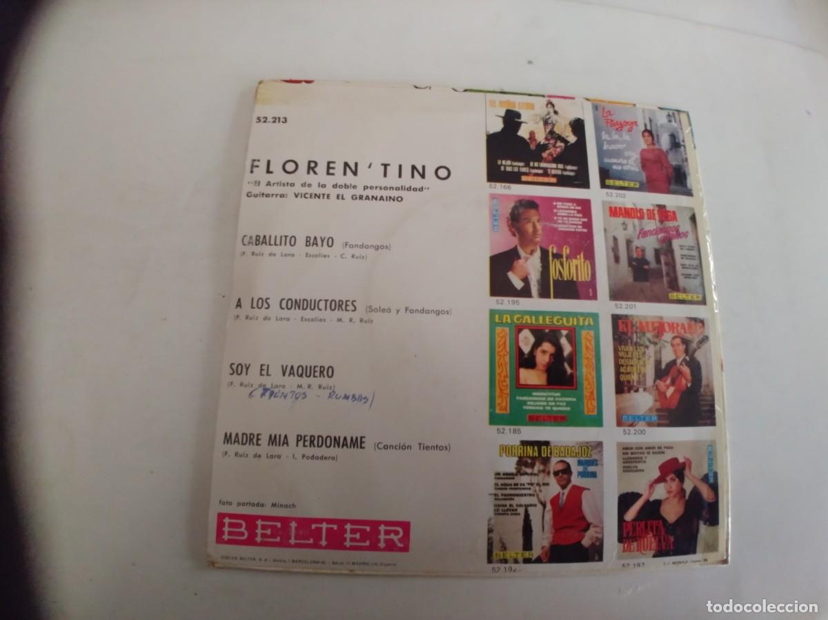 Discos de vinilo: FLORENTINO-EP CABALLITO BAYO +3 - Foto 2