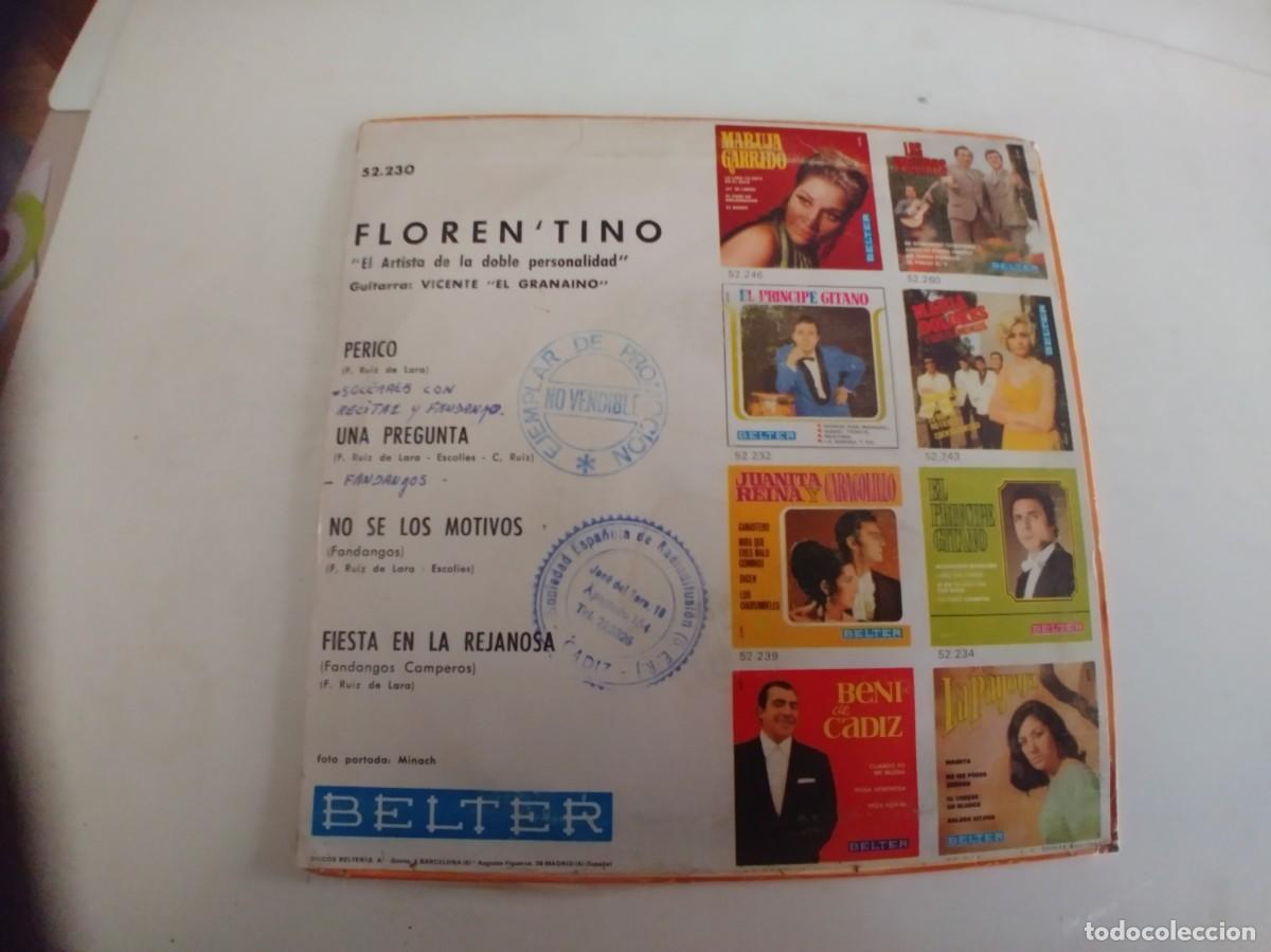 Discos de vinilo: FLORENTINO-EP PERICO +3 - Foto 2