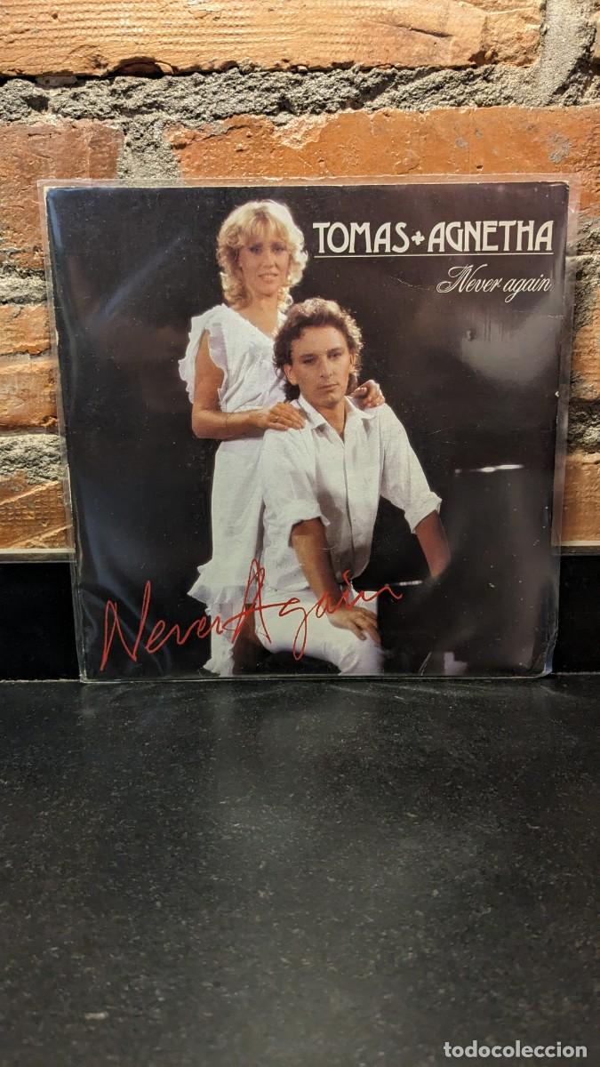 Discos de vinilo: Tomas Agnetha Never Again (Abba) single - Foto 1