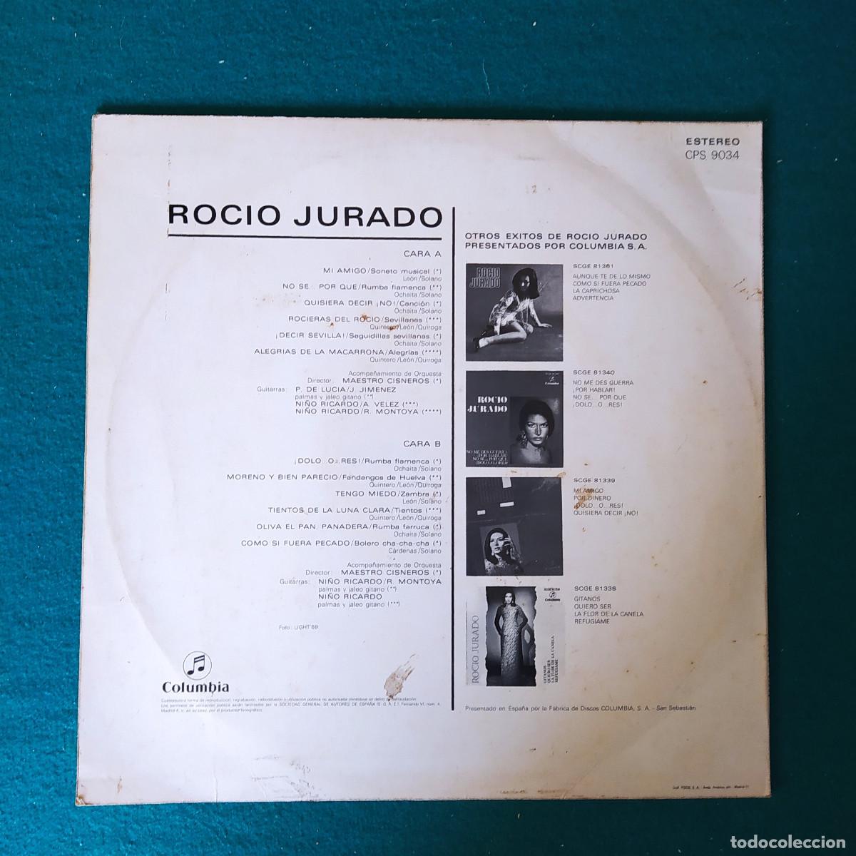 Discos de vinilo: Roc&iacute;o Jurado &ndash; Roc&iacute;o Jurado - Foto 2