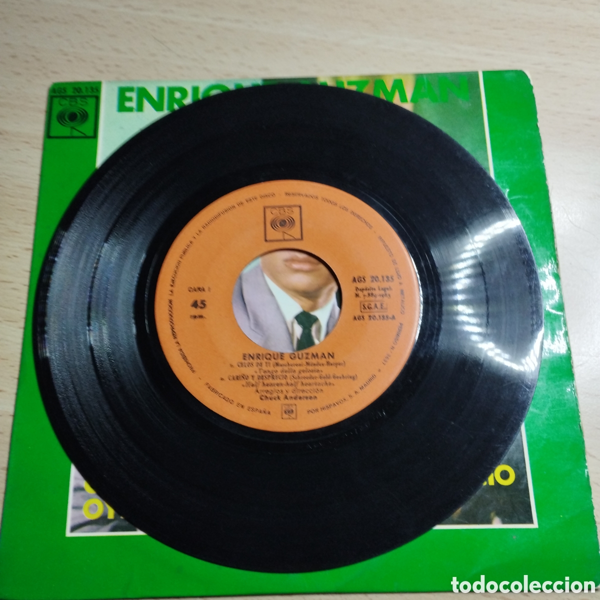 Discos de vinilo: EP 7&rdquo; Enrique Guzm&aacute;n 1963 Celos de t&iacute; + 3 - Foto 4