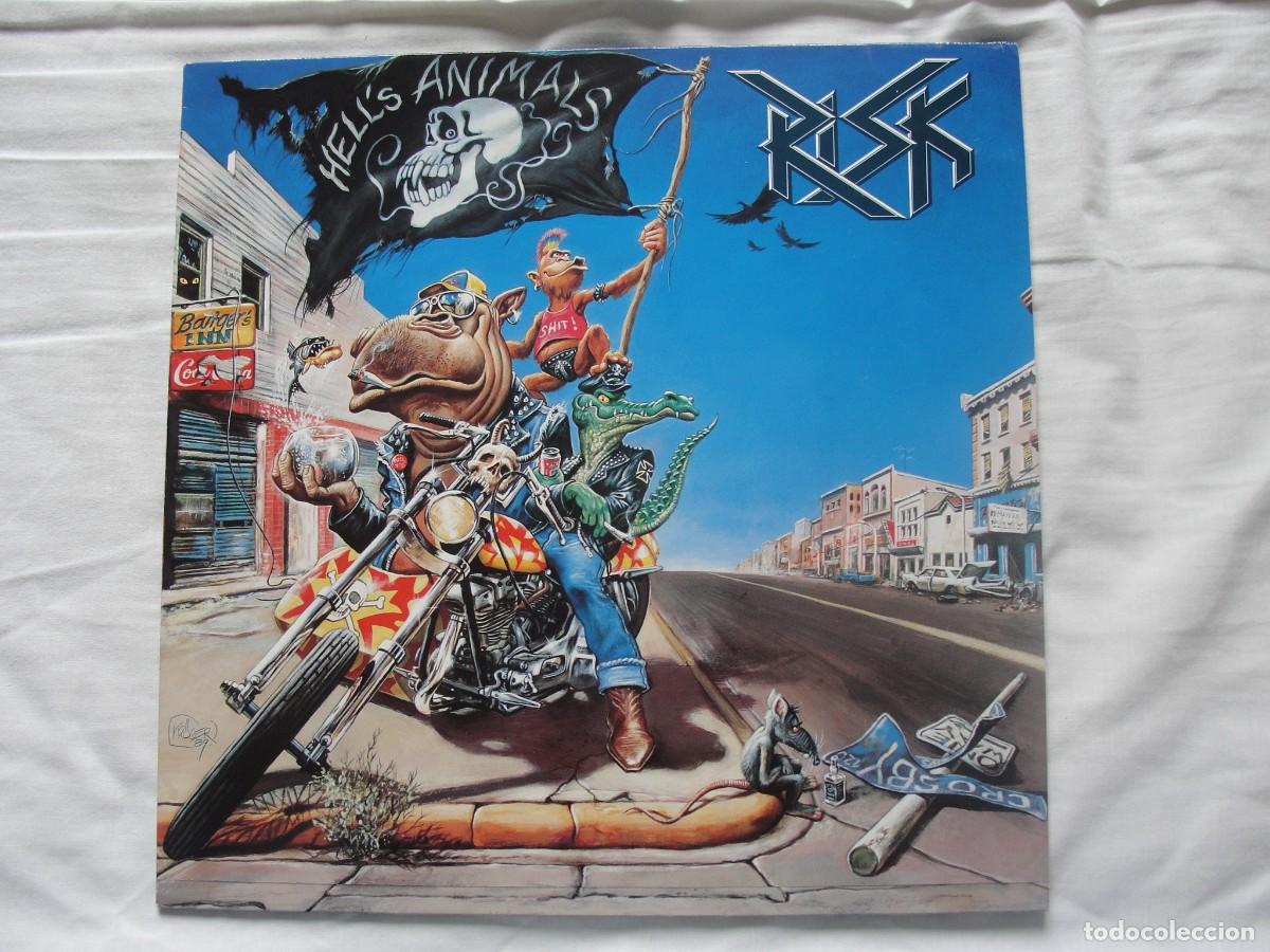 Discos de vinilo: LP RISK hells animals NUEVO thash metal aleman - Foto 1