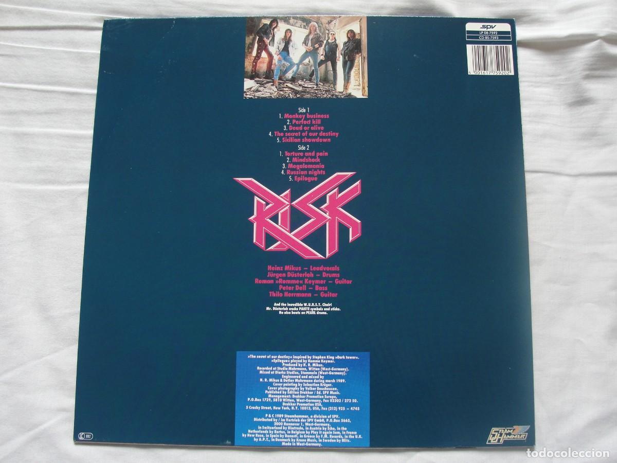 Discos de vinilo: LP RISK hells animals NUEVO thash metal aleman - Foto 2