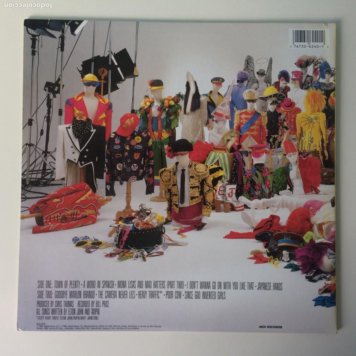 Discos de vinilo: Elton John &lrm;&ndash; Reg Strikes Back , Canada 1988 MCA Records - Foto 2