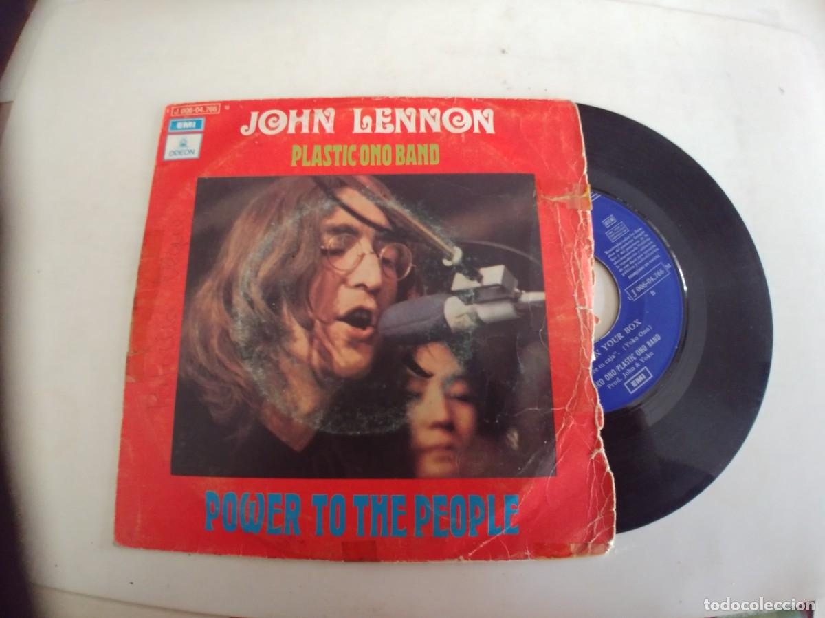 Discos de vinilo: JOHN LENNON-SINGLE POWER TO THE PEOPLE - Foto 1
