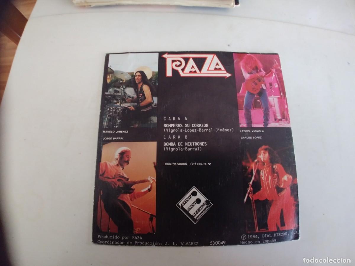 Discos de vinilo: RAZA-SINGLE ROMPERAS SU CORAZON - Foto 2