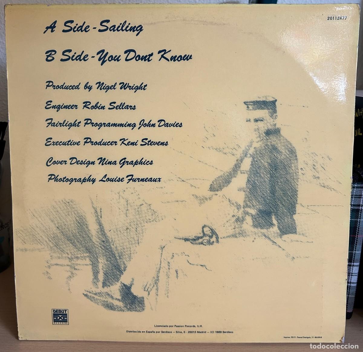 Discos de vinilo: Keni Stevens &lrm;&ndash; Sailing.VG/VG.1989.Spain - Foto 2