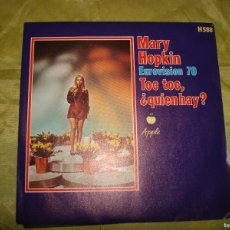 Discos de vinilo: MARY HOPKIN. EUROVISION 70. TOC TOC, ¿QUIEN HAY? / ME VOY A ENAMORAR OTRA VEZ. , 1970. IMPECABLE (#)