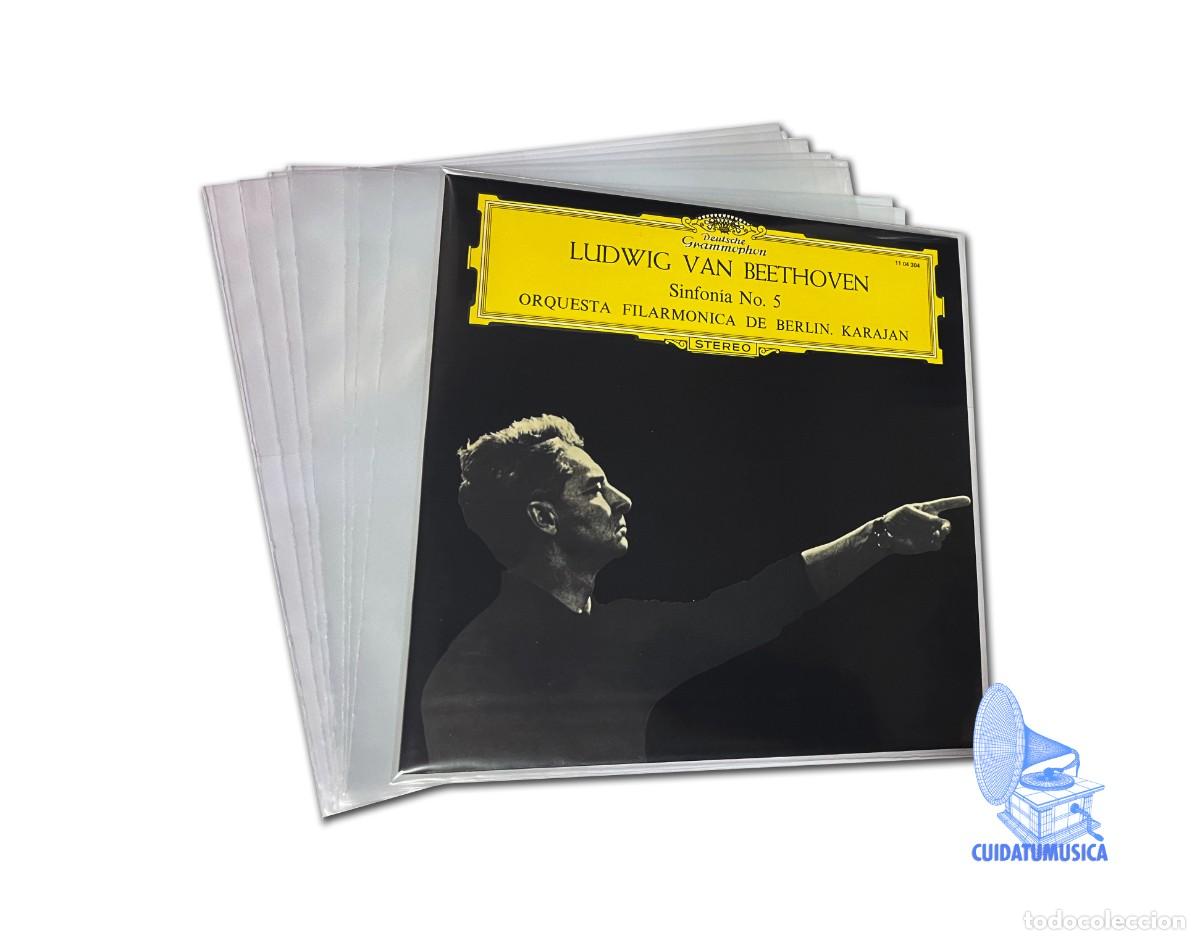 Discos de vinilo: 100 FUNDAS EXTERIORES DE PL&Aacute;STICO PARA DISCO VINILO LP GALGA 400 - GROSOR MEDIUM -