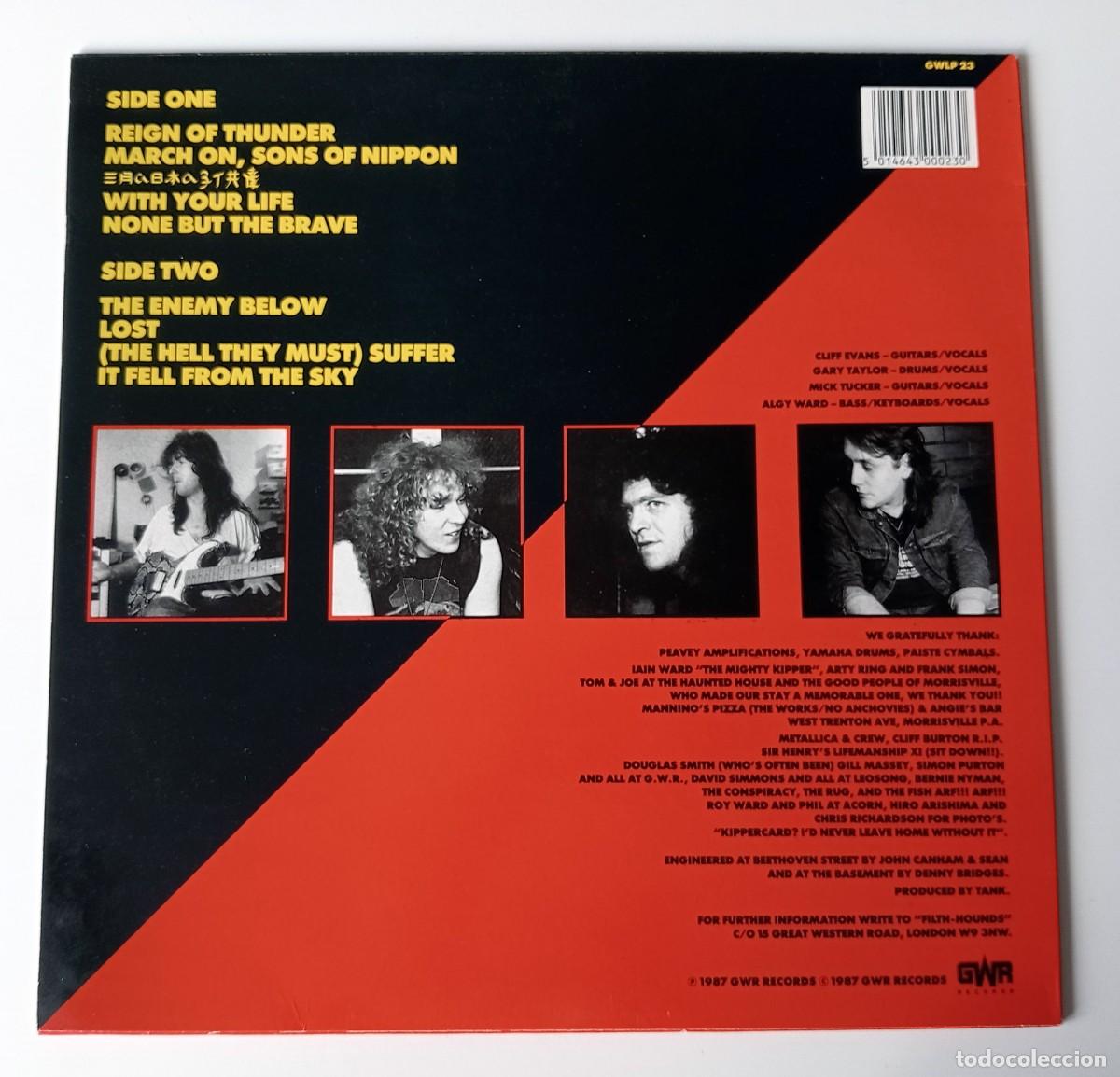 Discos de vinilo: LP TANK - TANK (ORIGINAL 1987) - Foto 2