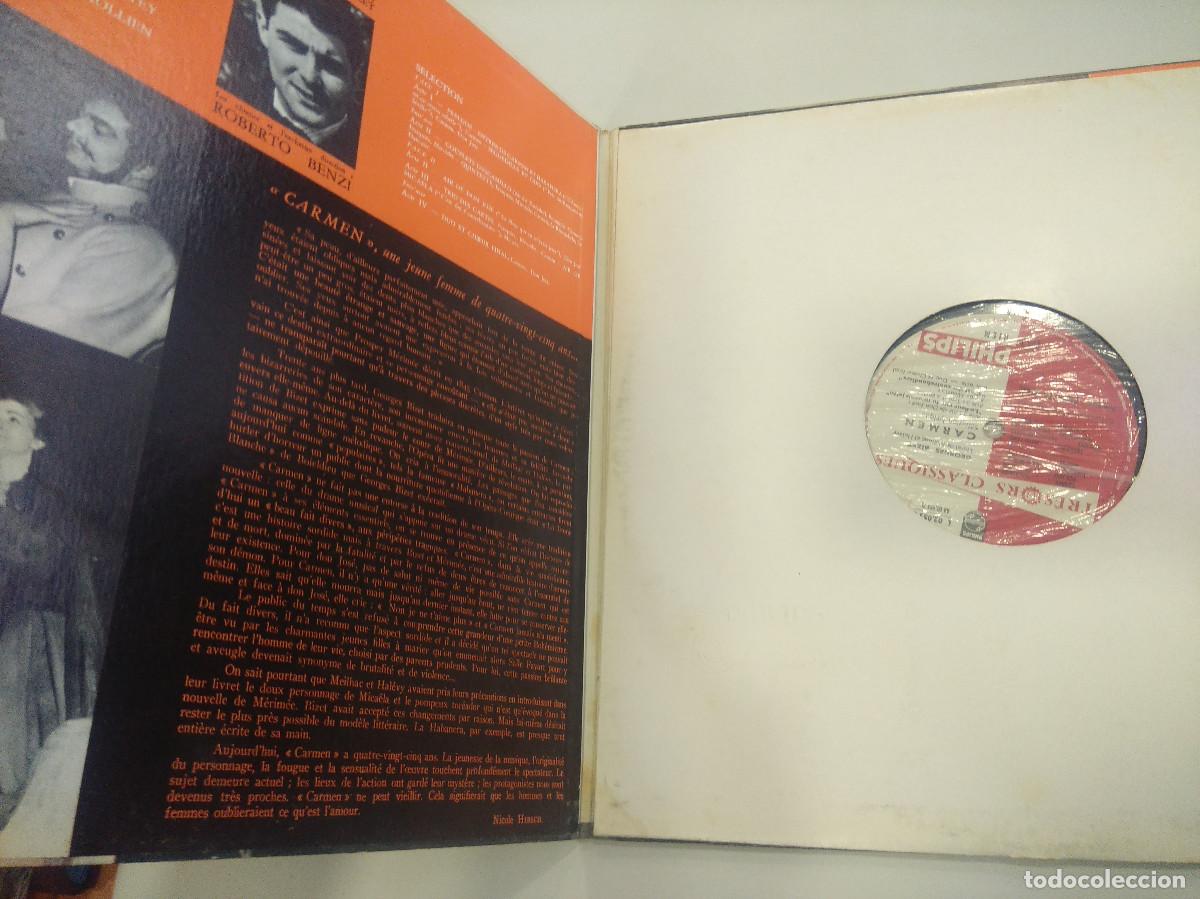 Discos de vinilo: GEORGES BIZET/CARMEN/VINILO GATEFOLD. - Foto 2