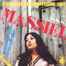 Discos de vinilo: MASSIEL ··· LA LA LA / PENSAMIENTOS, SENTIMIENTOS - EUROVISION 68 (SINGLE)