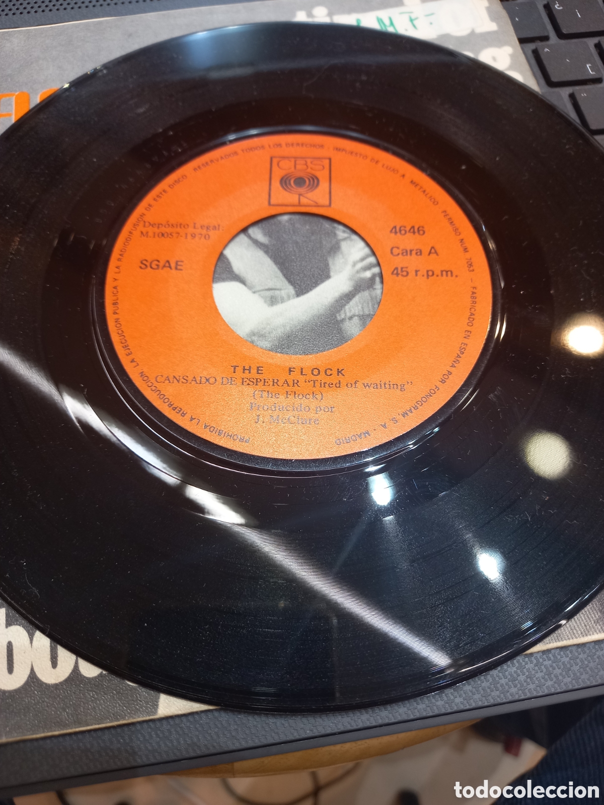 Discos de vinilo: THE FLOCK - CANSADO DE ESPERAR - SPANISH SINGLE - PORTADA VG DISCO MINT - Foto 3