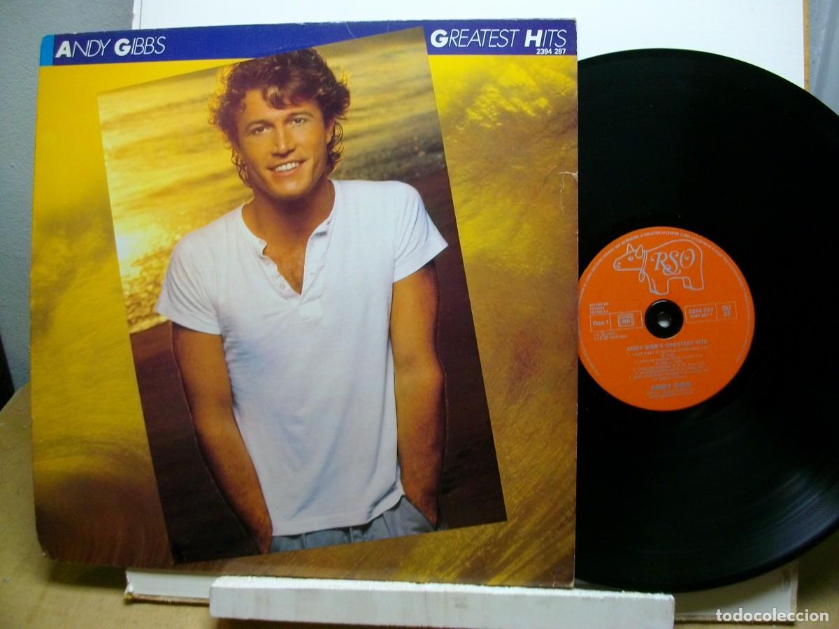 Discos de vinilo: Andy Gibb &ndash; Andy Gibbs Greatest Hits LP - Foto 1