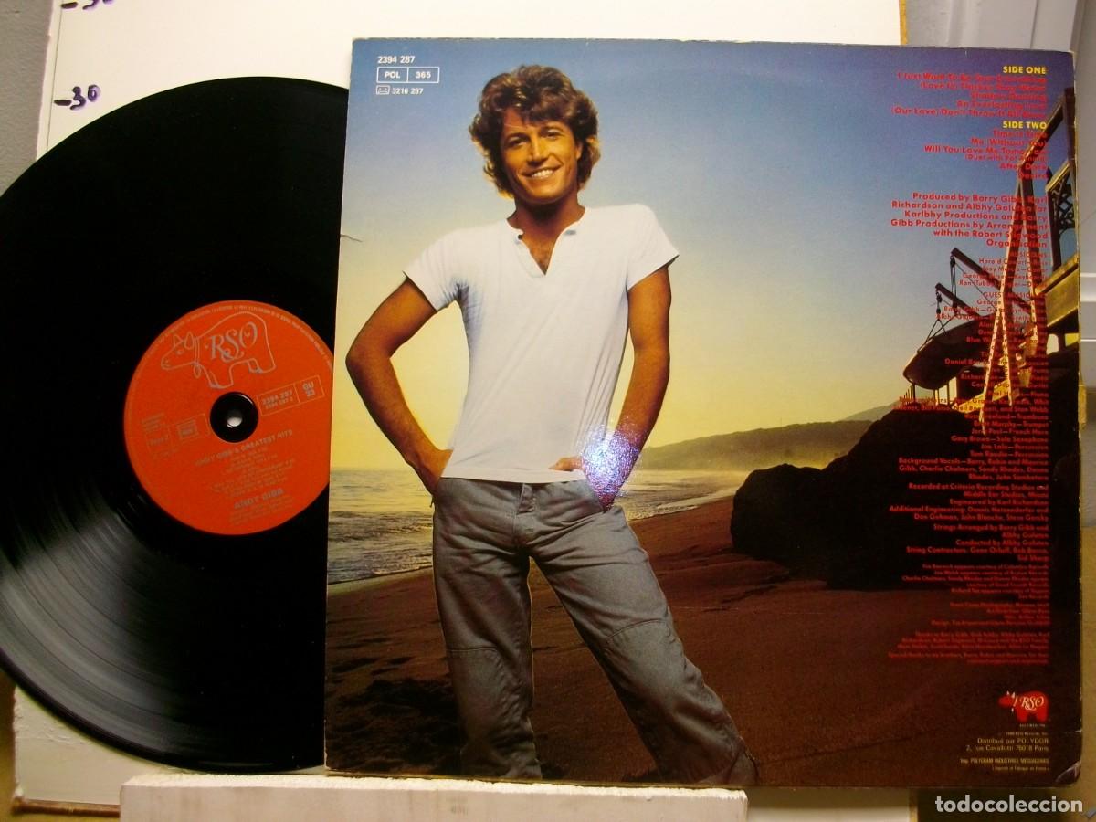 Discos de vinilo: Andy Gibb &ndash; Andy Gibbs Greatest Hits LP - Foto 2