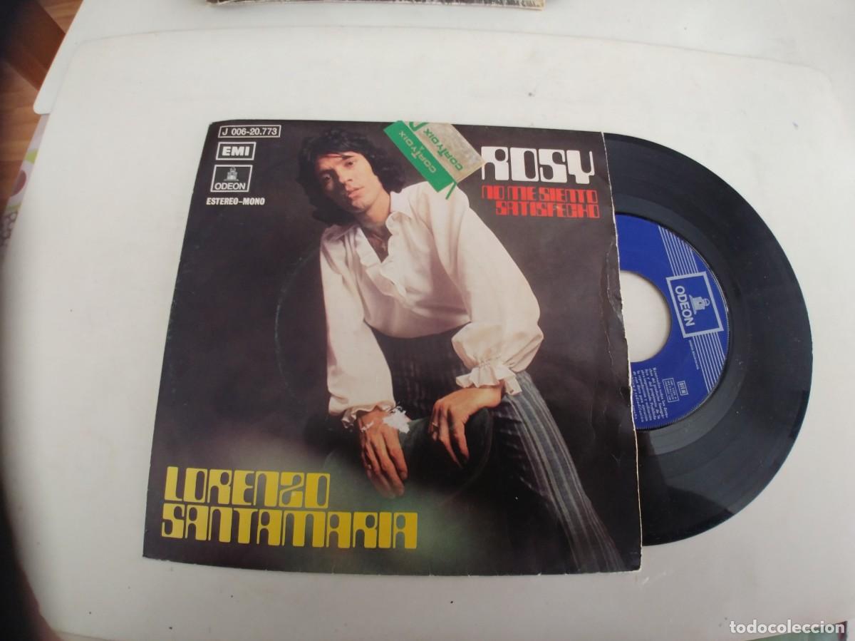Discos de vinilo: LORENZO SANTAMARIA-SINGLE ROSY - Foto 1