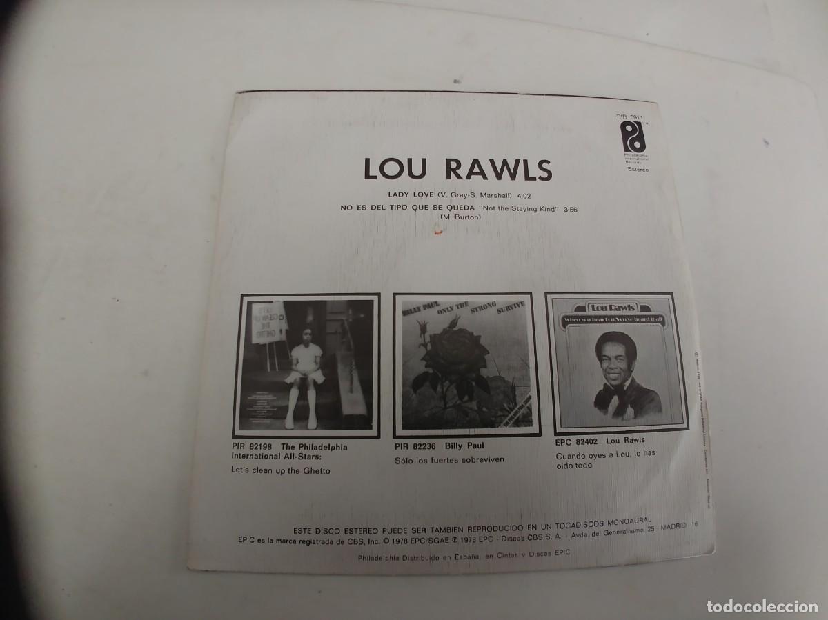 Discos de vinilo: lou rawls-single lady love - Foto 2
