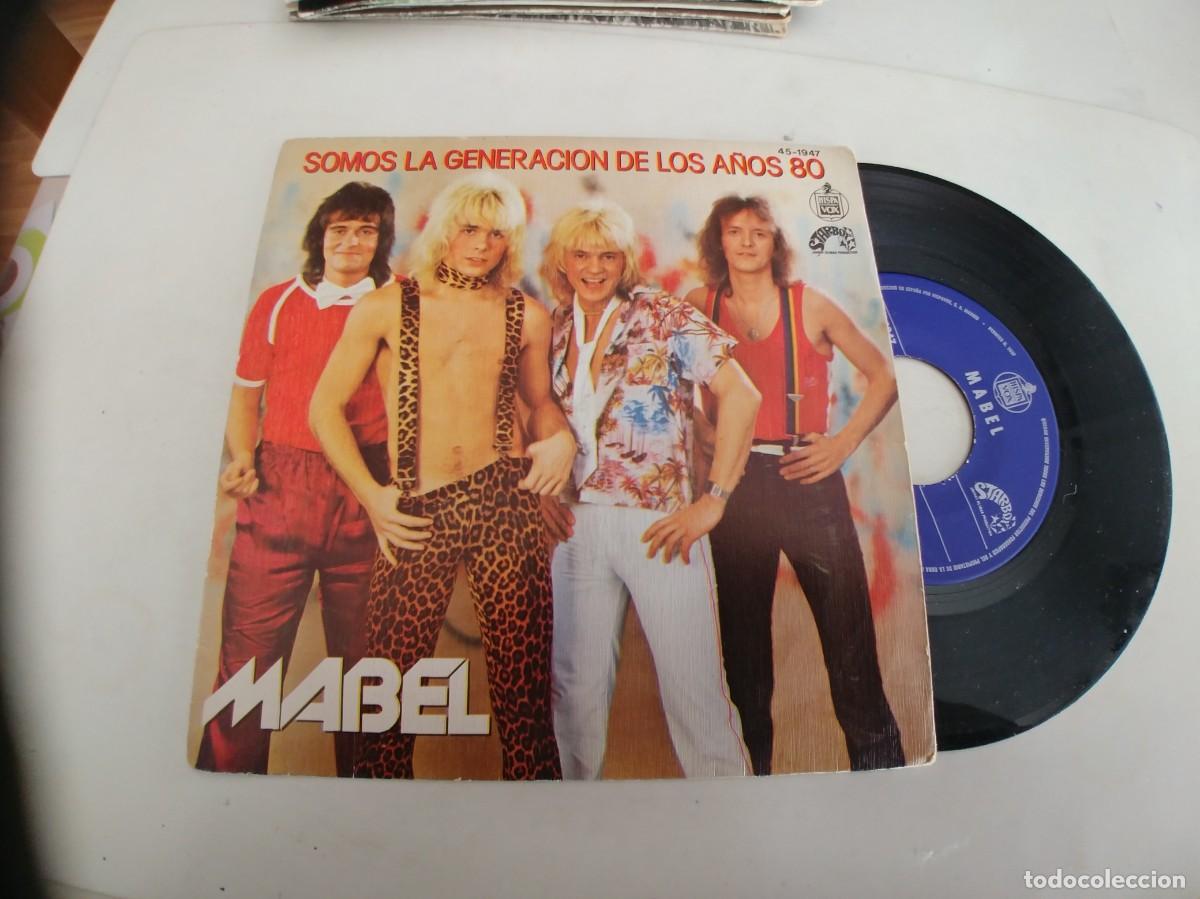 Discos de vinil: MABEL-SINGLE SOMOS LA GENERACION DE LOS A&Ntilde;OS 80