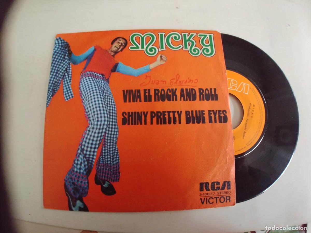 Discos de vinilo: MICKY-SINGLE VIVA EL ROCK AND ROLL - Foto 1