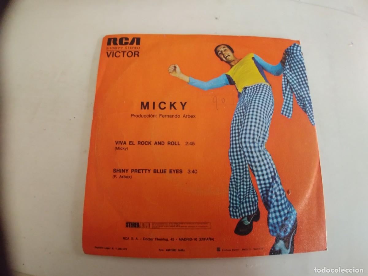 Discos de vinilo: MICKY-SINGLE VIVA EL ROCK AND ROLL - Foto 2