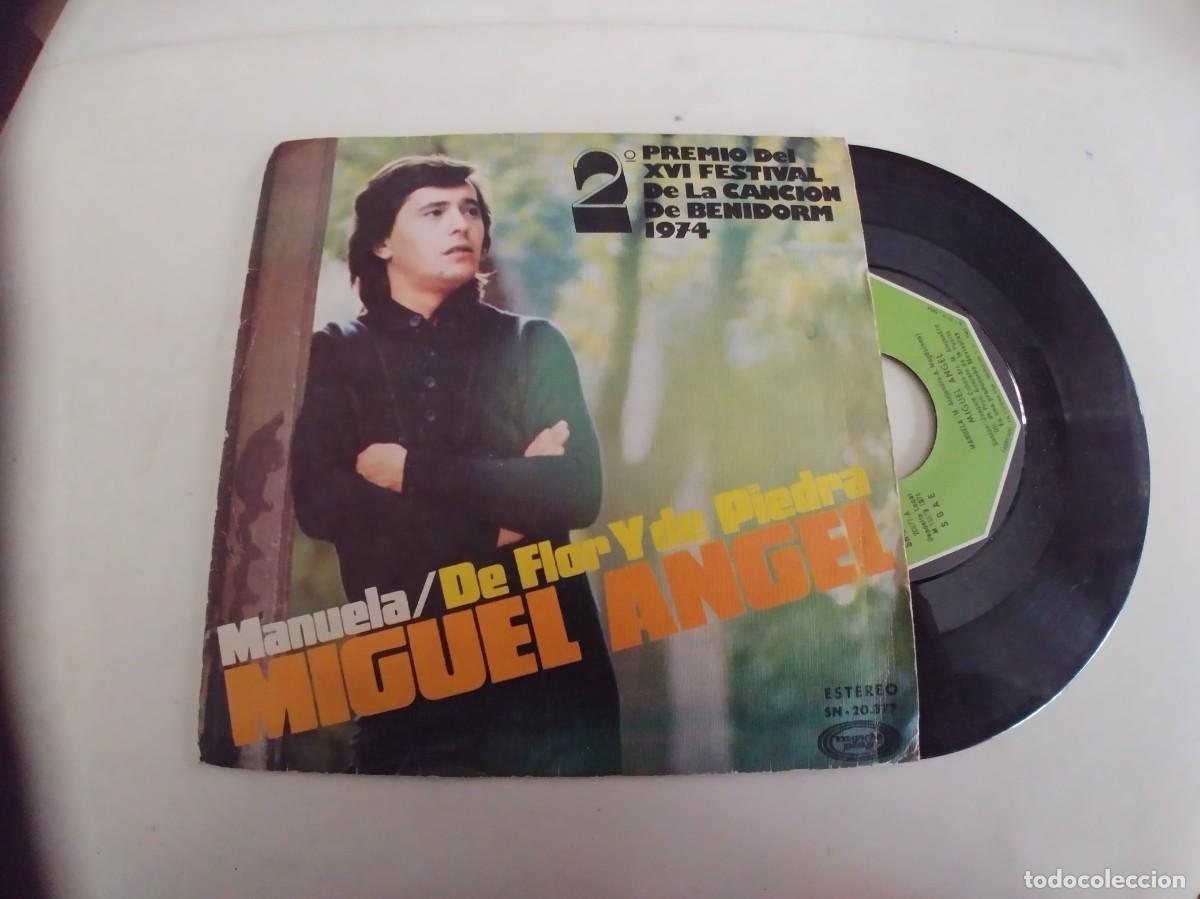 Discos de vinilo: MIGUEL ANGEL-SINGLE MANUELA - Foto 1