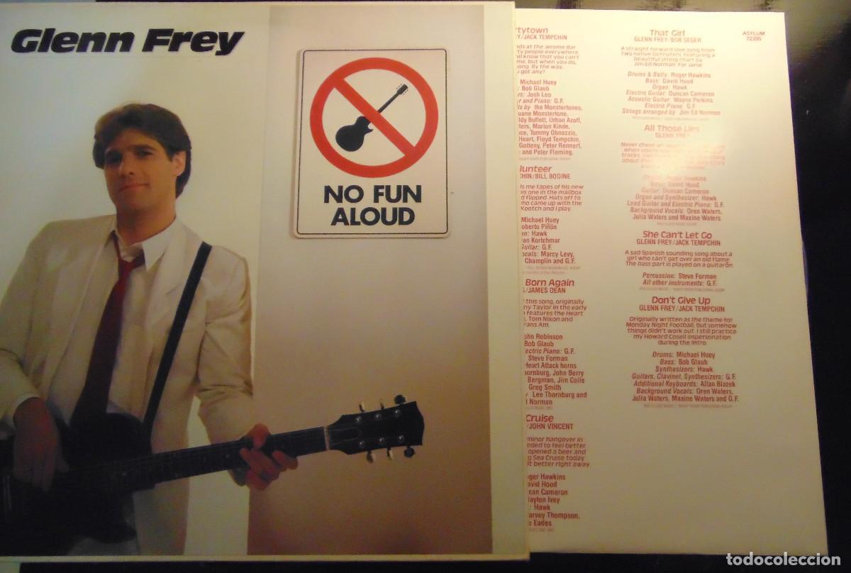 Discos de vinilo: GLENN FREY - NO FUN ALOUD - LP VINILO 1982 - Foto 4