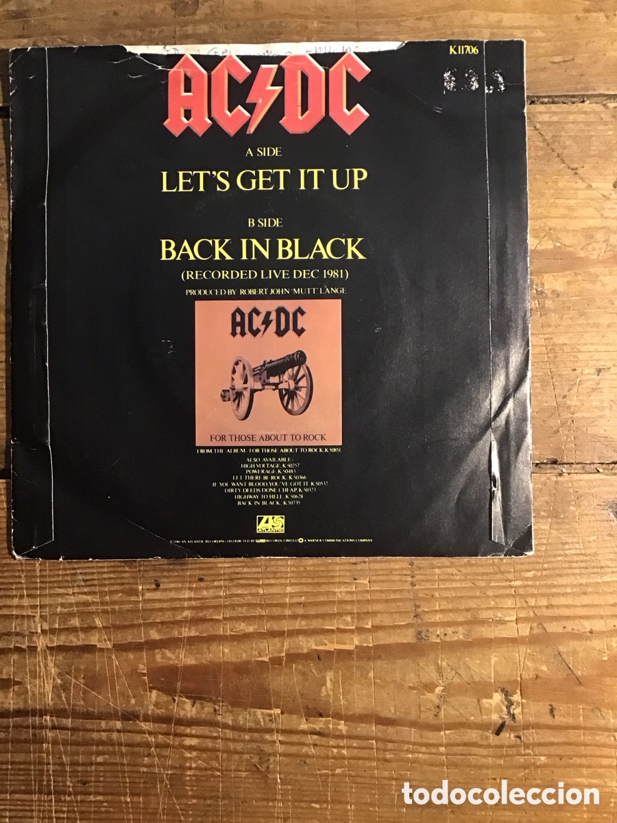 Discos de vinilo: AC/DC LET&rsquo;S GET IT UP - Foto 2