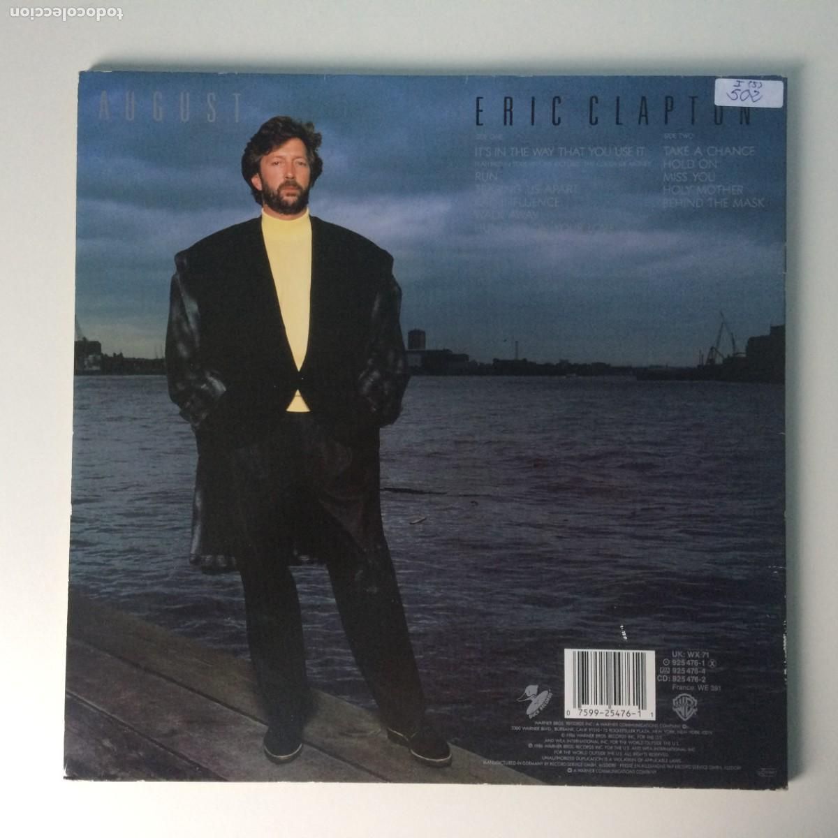 Discos de vinilo: Eric Clapton &lrm;&ndash; August , Germany 1986 Duck Records* - Foto 2