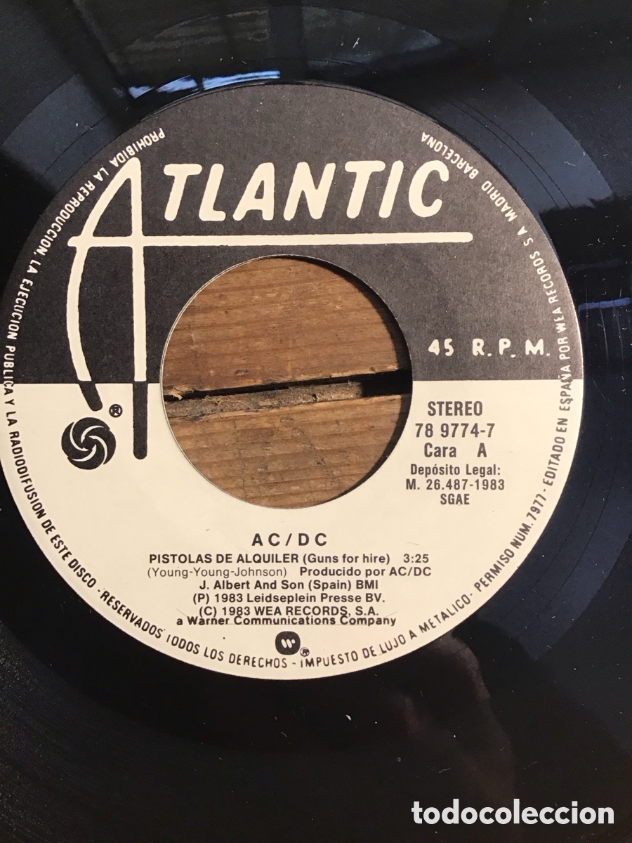 Discos de vinilo: AC/DC PISTOLAS DE ALQUILER - Foto 3