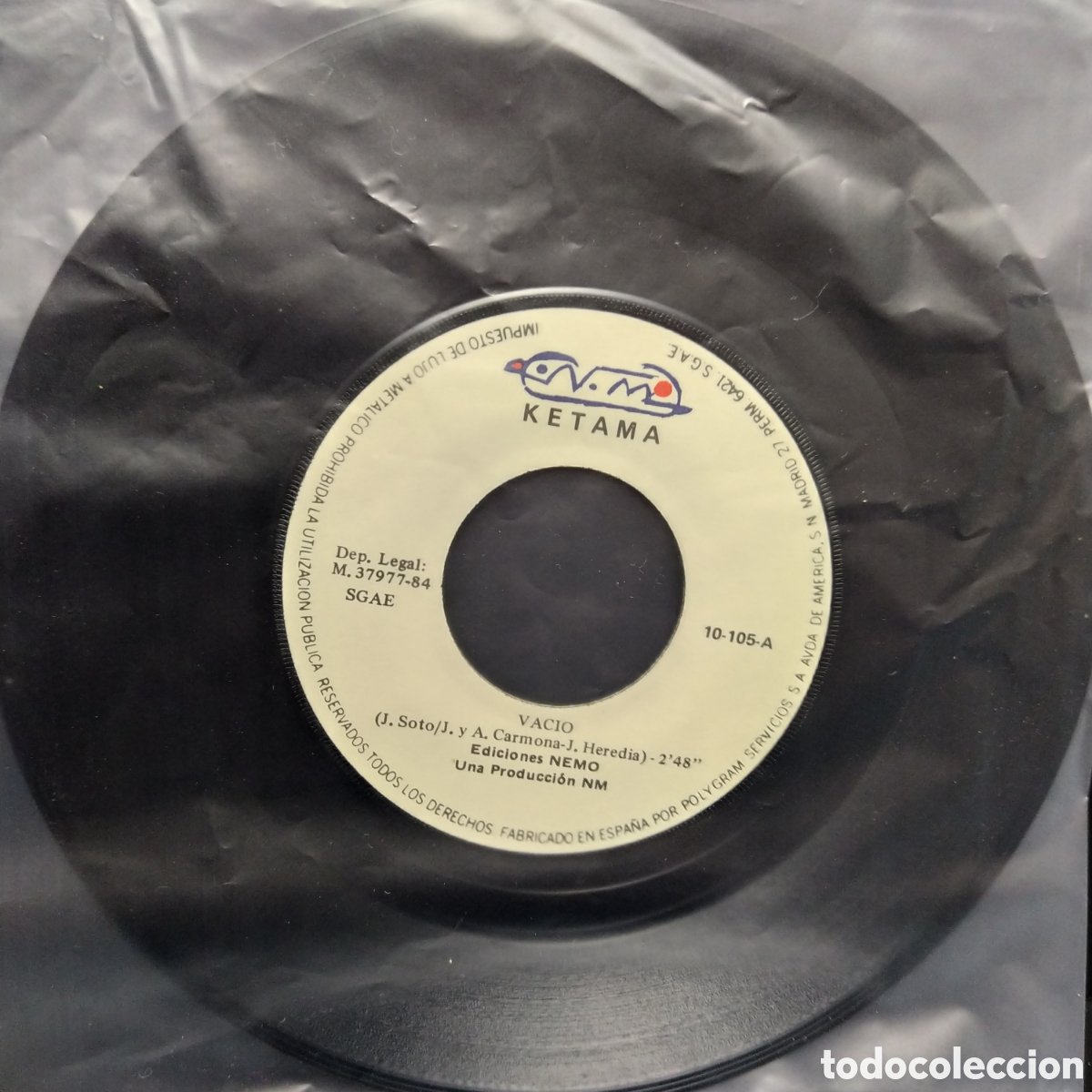Discos de vinilo: Ketama - Vacio / Ketama (7&rdquo;) - Foto 3