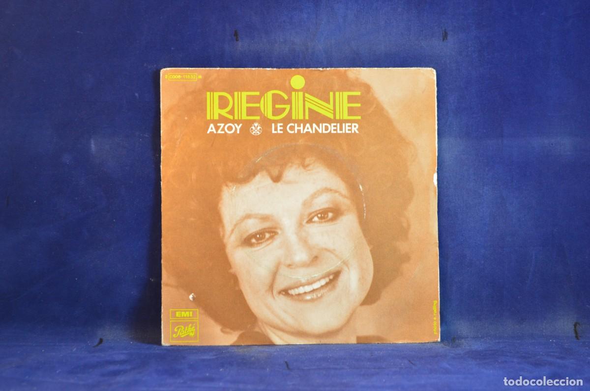 Discos de vinilo: REGINE - AZOY - LE CHANDELIER - SINGLE - Foto 1