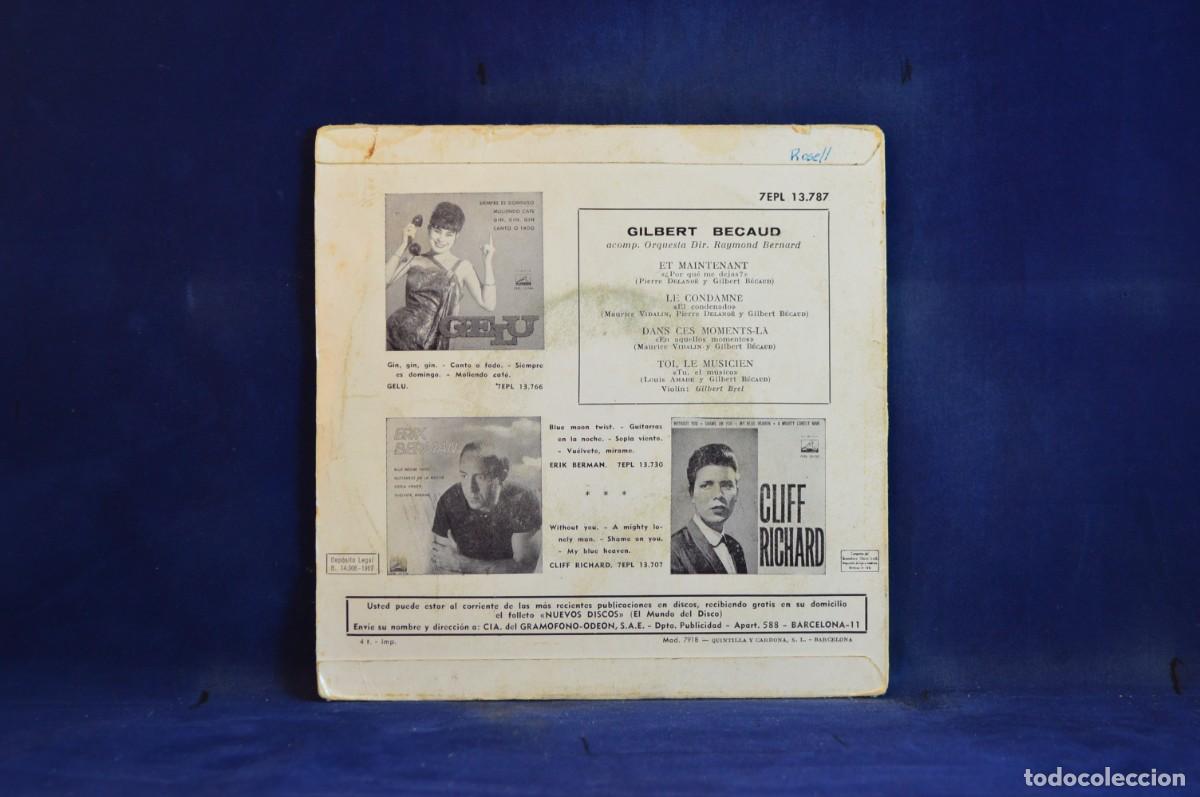 Discos de vinilo: GILBERT BECAUD - ET MAINTENANT - + 3 EP - Foto 2