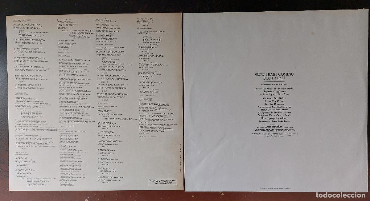 Discos de vinilo: BOB DYLAN &rdquo;SLOW TRAIN COMING&rdquo;. (9/79/27). - Foto 4
