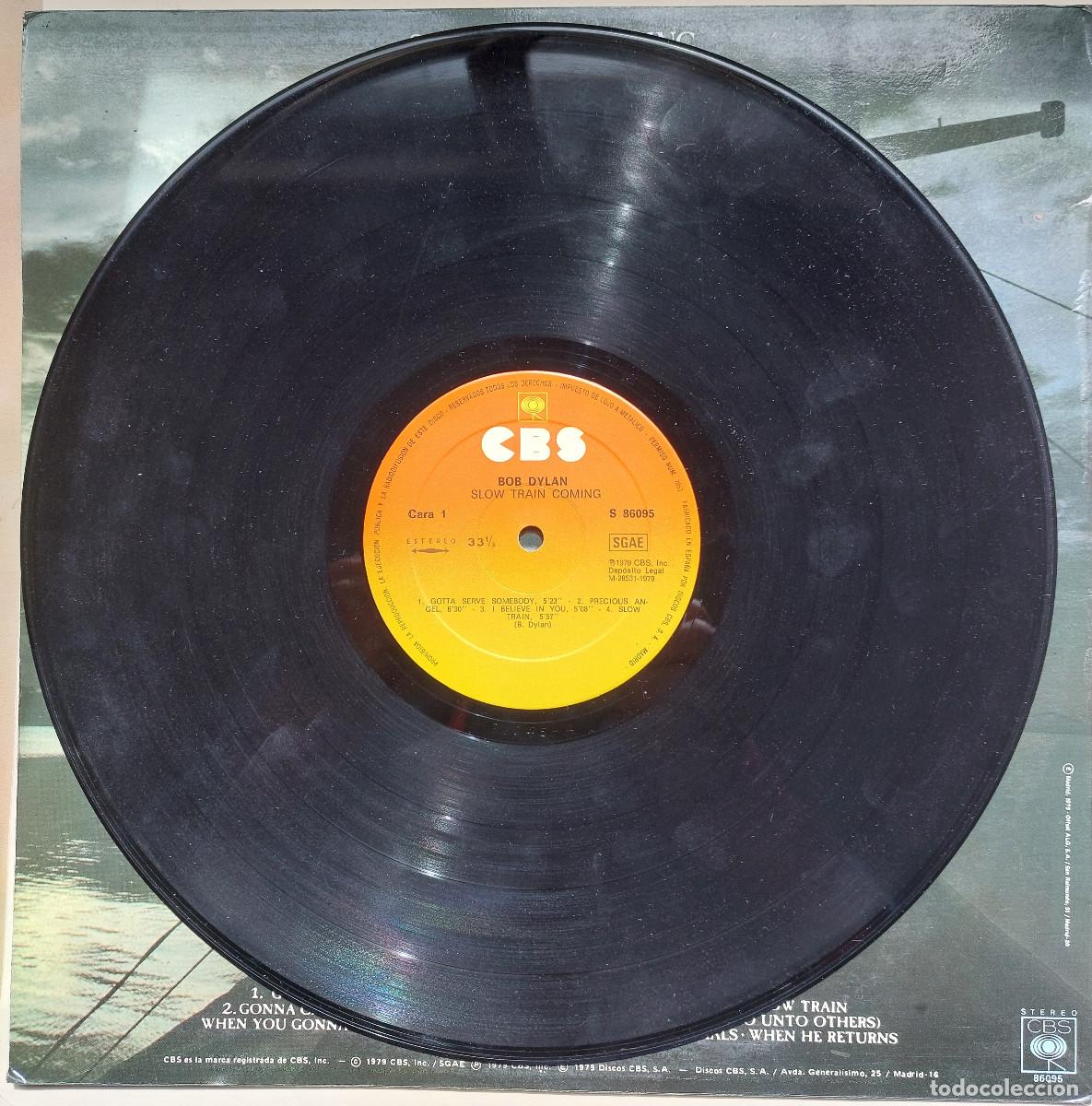 Discos de vinilo: BOB DYLAN &rdquo;SLOW TRAIN COMING&rdquo;. (9/79/27). - Foto 5
