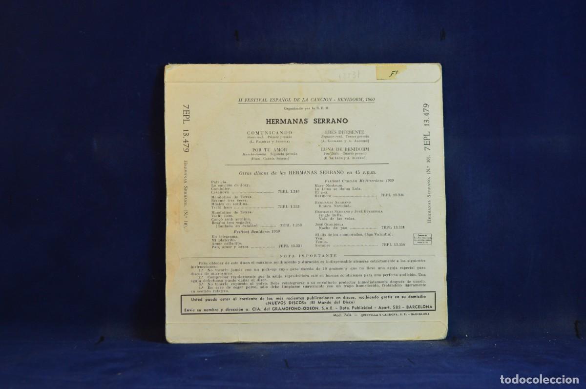 Discos de vinilo: HERMANAS SERRANO - COMMUNICANDO - + 3 EP - Foto 2